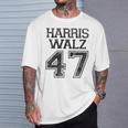 Harris Walz 2024 For President Kamala Harris Tim Waltz Gray T-Shirt Geschenke für Ihn