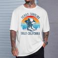Heads Carolina Tail California Country Music Cowgirl Western T-Shirt Gifts for Him