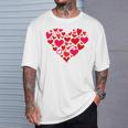 Heart Of Hearts Red Hearts Valentine's Day T-Shirt Gifts for Him