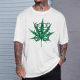 Hemp Leaf Cannabis Marijuana Kiffen Hemp S T-Shirt Geschenke für Ihn