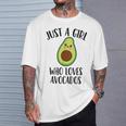 Just A Girl Who Loves Avocados Camiseta unisex Regalos para él