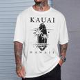 Kauai Hawaii Surfintage Surfer Gray T-Shirt Geschenke für Ihn