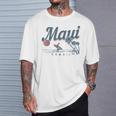 Maui Hawaii Surf Beachintage Souvenir Surfer Gray T-Shirt Geschenke für Ihn