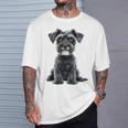 Miniature Schnauzer Dog Motif Pet Miniature Schnauzer T-Shirt Geschenke für Ihn