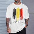 München Germania München Deutschland Monaco Di Baviera Striped Maglietta Regalos para él