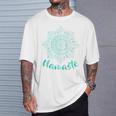 Namaste Lotus Flower Spiritual Yoga Om Yogi Savasana Maglia Con Maniche Raglan Maglietta Regalos para él