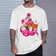 In October We Wear Pink Ghosts & Pumpkins For Breast Cancer T-Shirt Gifts for Him