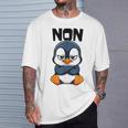 Pingouin Drole Non Humour Paresse Sommeil Flemme T-Shirt Cadeaux pour lui