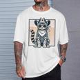 Pink Cowboy Cat Country Western Cottagecore Pink Cowgirl T-Shirt Gifts for Him