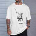 Recreacional Equitación Caballo Polo Equitación Caballo Caballo Camiseta unisex Regalos para él