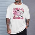Retro Pink Mean Ghouls Halloween Ghost Let's Go Ghouls Cute T-Shirt Gifts for Him