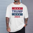S Trump 2024 Elecciones Estadounidenses Estados Unidos Regresa A Las Elecciones Camiseta unisex Regalos para él