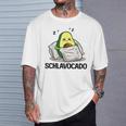 Schlavocado Official Sleep Pyjamas Sleep Avocado Gray T-Shirt Geschenke für Ihn