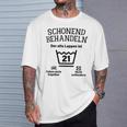 Schonend Treateln 21St Birthday Der Alte Lappen Ist 21 T-Shirt Geschenke für Ihn