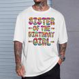Sister Of The Birthday Girl Tie Dye Birthday Matching Family T-Shirt Gifts for Him