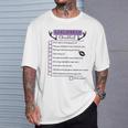 Stag Do Dares Checklist Bachelor Party & Stag Weekend T-Shirt Gifts for Him