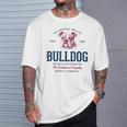 Stile Retròintage Bulldog Inglese Maglietta Regalos para él