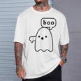 Thumbs Down Ghost Screaming Boo Disapproval Ghost Halloween T-Shirt Gifts for Him