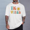 Tk Vibes Back To School Tk Team Tk Teacher & Kid Retro Daisy T-Shirt Gifts for Him