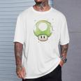 Vert Champignon 1Up Pour Jeuxidéo T-Shirt Cadeaux pour lui