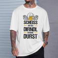 Women's Scheiss Auf Das Dirndl Ich Hab Durstolksfest T-Shirt Geschenke für Ihn