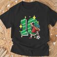 10 Anni Calcio Regalo 10° Compleanno Dabbing Calciatore Maglietta Regalos para ancianos