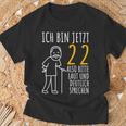 22Nd Birthday Man Ich Bin Jetzt 22 22Nd Birthday T-Shirt Geschenke für alte Männer