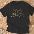 40Th Birthday For I Am 39 Plus 1 Middle Finger T-Shirt Geschenke für alte Männer