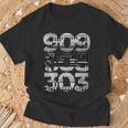 808 909 303 Techno Style T-Shirt Geschenke für alte Männer