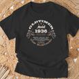 88 Geburtstag Mann Frau Motorrad Motorradfahrer Biker 1936 T-Shirt Geschenke für alte Männer