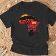 Africa Big Five Silhouette Africa Safari Map Africa T-Shirt Geschenke für alte Männer