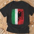 Albania Italia Bandiera Albanese Italiano Maglietta Regalos para ancianos