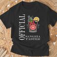 Alcohol Official Sangria Taster Drink Sangria Maglietta Regalos para ancianos