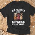 Alpaca And Lamas Mir Reichts Ich Geh Alpacas Streicheln T-Shirt Geschenke für alte Männer