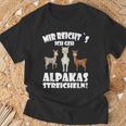 Alpaca And Lamas Mir Reichts Ich Geh Alpakas Streicheln T-Shirt Geschenke für alte Männer