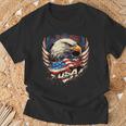 America Fan American Flag And Eagle Usa T-Shirt Geschenke für alte Männer