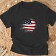 American Flag Usa America T-Shirt Geschenke für alte Männer