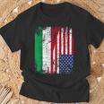 Americana Usa Italia Bandiera Amicizia Usa Maglietta Regalos para ancianos