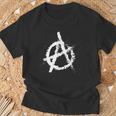 Anarchy Symbol Anarchy Punk Graffiti Punk Rock T-Shirt Geschenke für alte Männer