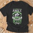 Angler Angel Fischer Woman In Love My Best Fang T-Shirt Geschenke für alte Männer