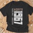 Annata Agosto 1967 Edizione Limitata Anni 57 Compleanno Maglietta Regalos para ancianos
