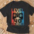 Anni 40 Compleannoideogiochi Level 40 Unlocked 1982 Maglietta Regalos para ancianos