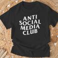 Anti Social Media Club T-Shirt Geschenke für alte Männer