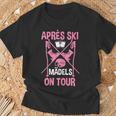 Après Ski Girls On Tour Winter Sport Skier Women's T-Shirt Geschenke für alte Männer