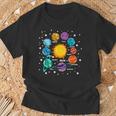 Astronomía Niños Sistema Solar Planetas Sol Universo Camiseta unisex Regalos para ancianos