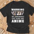 Attenzione Posso Iniziare Spontaneamente A Parlare Di Anime Maglietta Regalos para ancianos