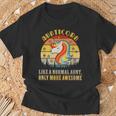Aunticorn Like Normal Aunt Only More Awesome Auntie Unicorn Maglietta Regalos para ancianos