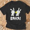 Baka Slogan Rabbit Ear-Fig For Japan Friends T-Shirt Geschenke für alte Männer