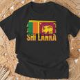 Bandera De Sri Lanka Y Amistad Camiseta unisex Regalos para ancianos
