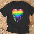 Bandera Del Orgullo Lesbiana Gay Del Corazón Del Arco Iris Lgbtq Lgbt Sin Mangas Camiseta unisex Regalos para ancianos